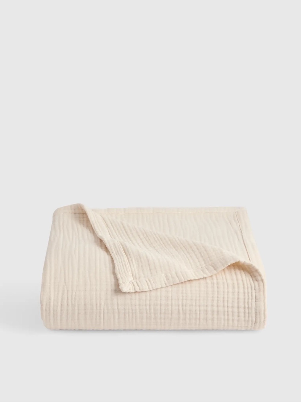 NWT QUINCE Organic Cotton Gauze Blanket King/Cal King Undyed 7350